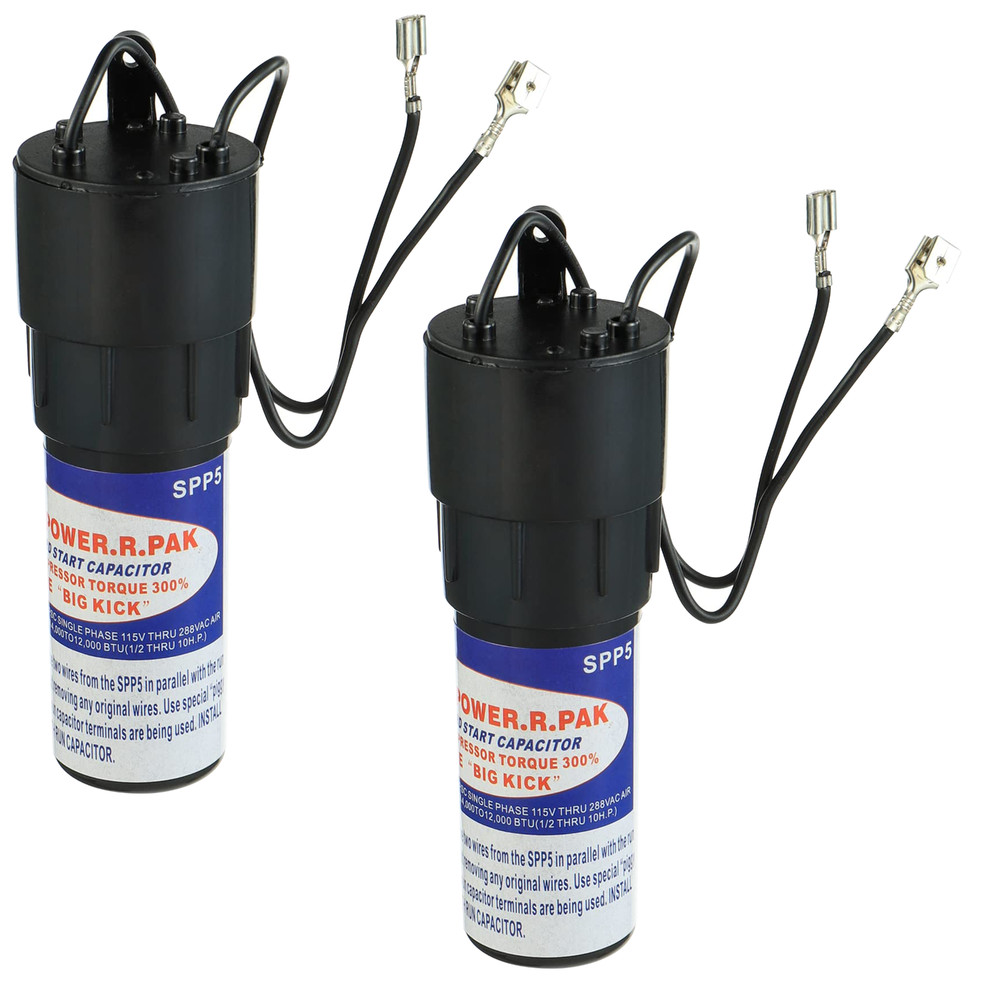 2packs SPP5 Hard Start Capacitor for Air Conditioner