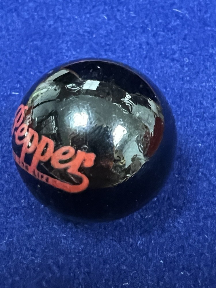 Vintage ~ Dr. Pepper ~ Black & Red ~ Advertisement Marble