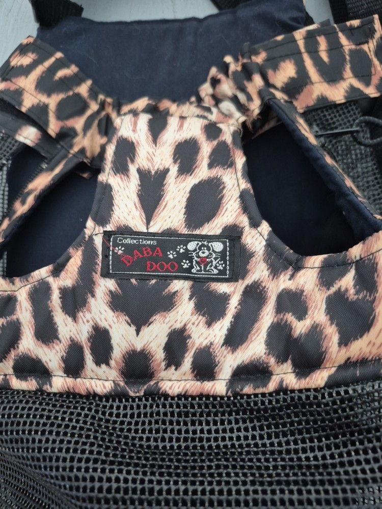 Daba Doo Dog Carrier Front Or Back Black Small Dog