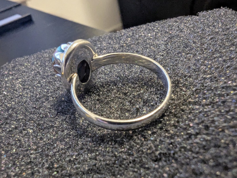 Spiny Oyster Sterling Silver Ring Size 8