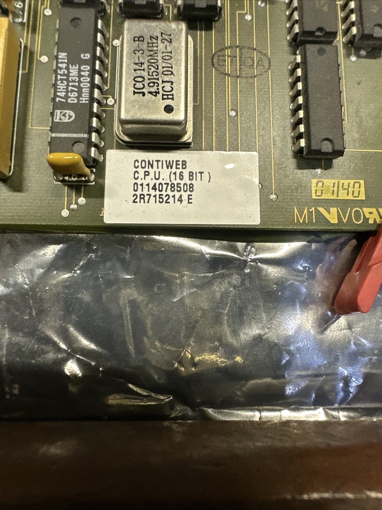 One (1) Contiweb 912909626 / 2R715214E CPU 10-bit 320627301 Stork CPU Board