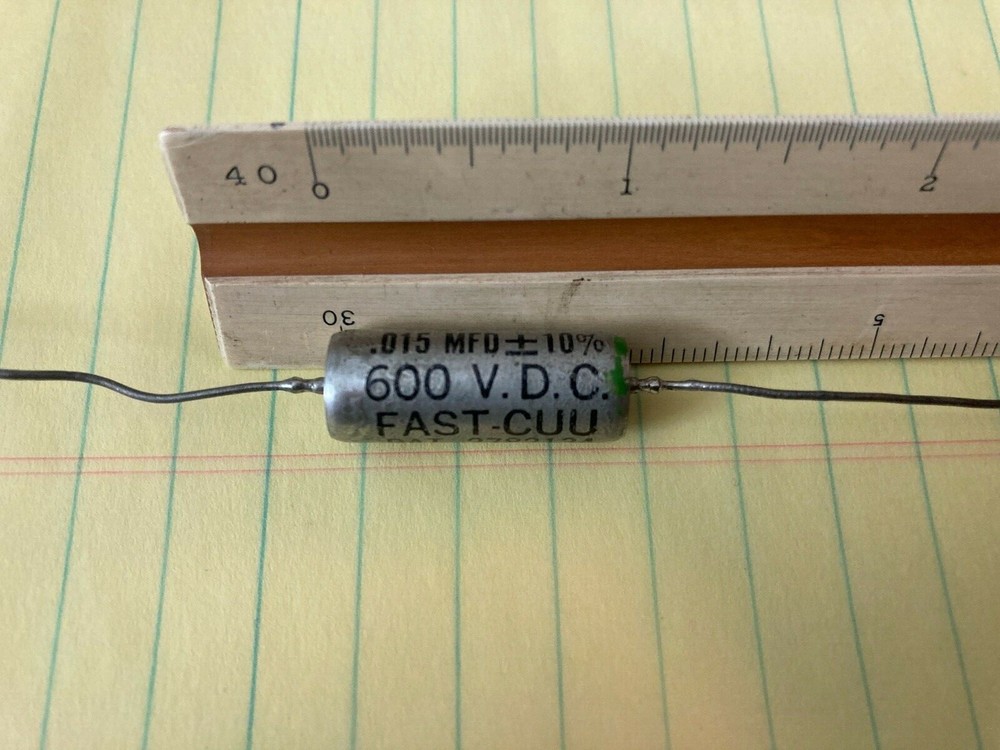 Capacitor .015 mfd 600 vdc John E. Fast (5 pieces)