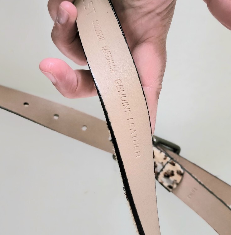 Nine West cow hide belt women's size medium
