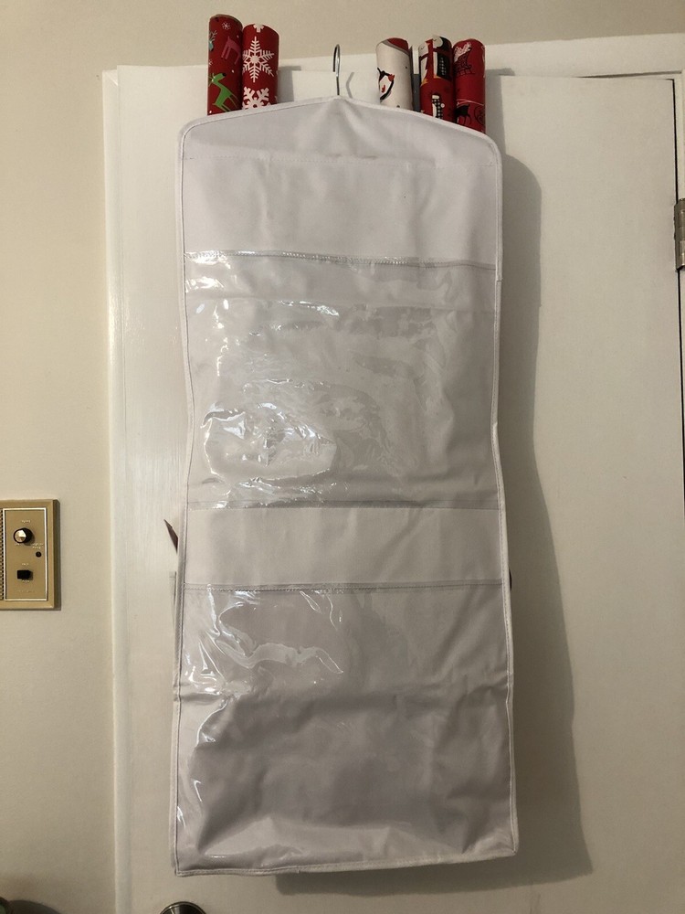Hanging Compact Wrapping Paper Organizer and Storage