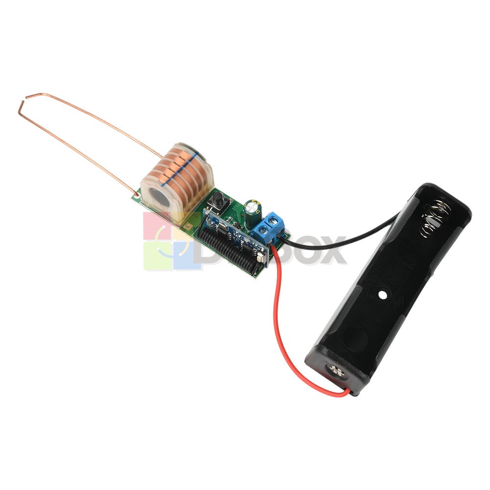 DC 3.7V Arc Igniter High Voltage Module 12mm 50m RC Arc Lighter Boost Coil Board