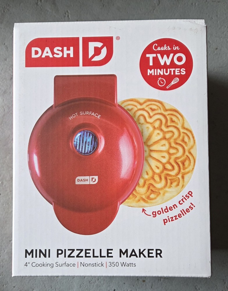 Dash Mini Pizzell Maker - Red