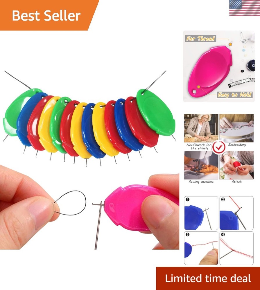 Threaders, Threader Tool, Threaders for Hand Sewing with Clear Box, Simple Th...