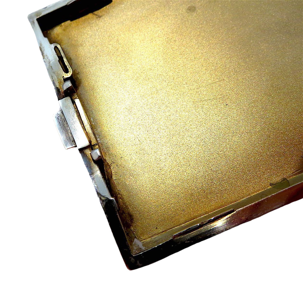 SILVER Art DECO - ANTIQUE Box Or CASE Signed