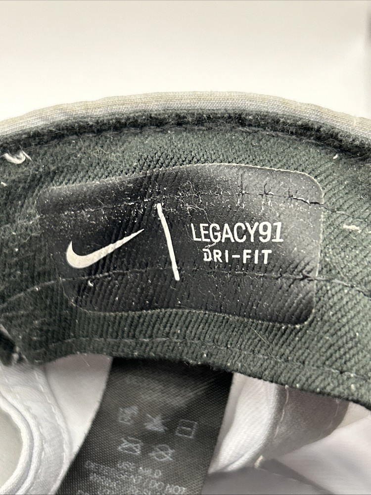 NIKE GOLF Legacy91 Golf Baseball Har Cap Light Gray Lightweight Adjustable Patch