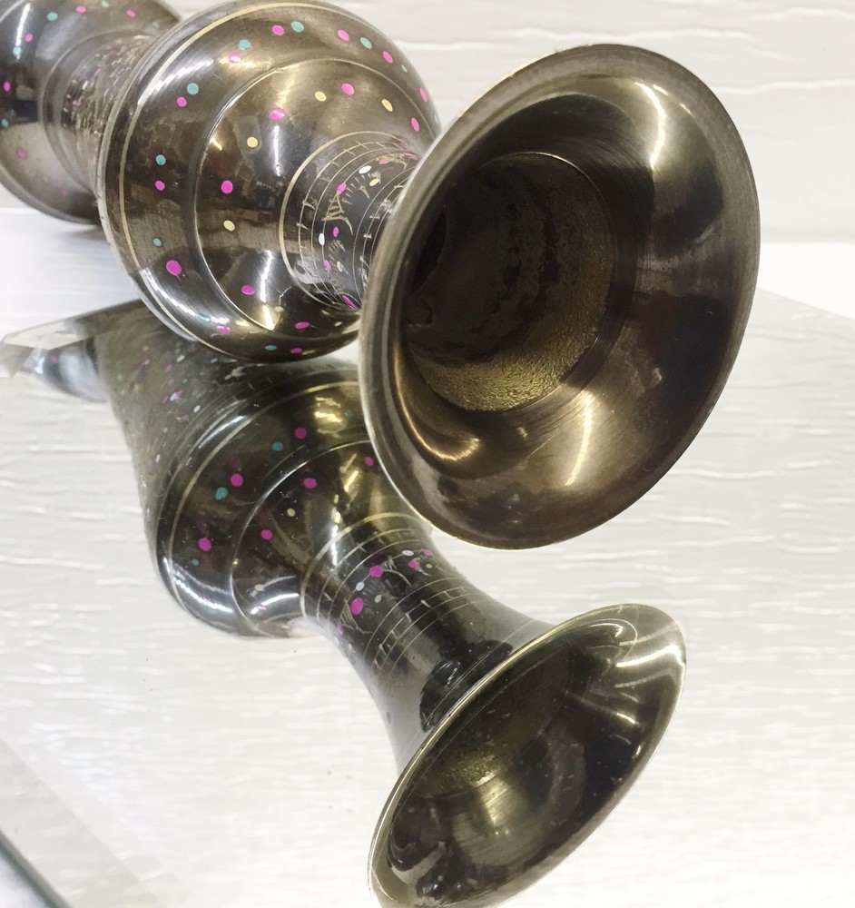 2 Brass Bud Vases India