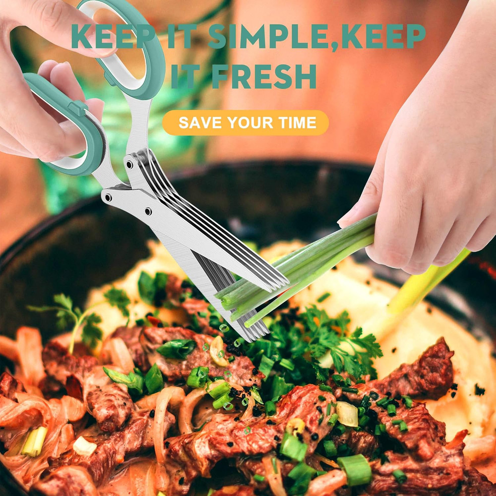 Fun Unique Kitchen Gadgets: Herb Scissors Set - Updated 2025 Cool Kitchen Tools