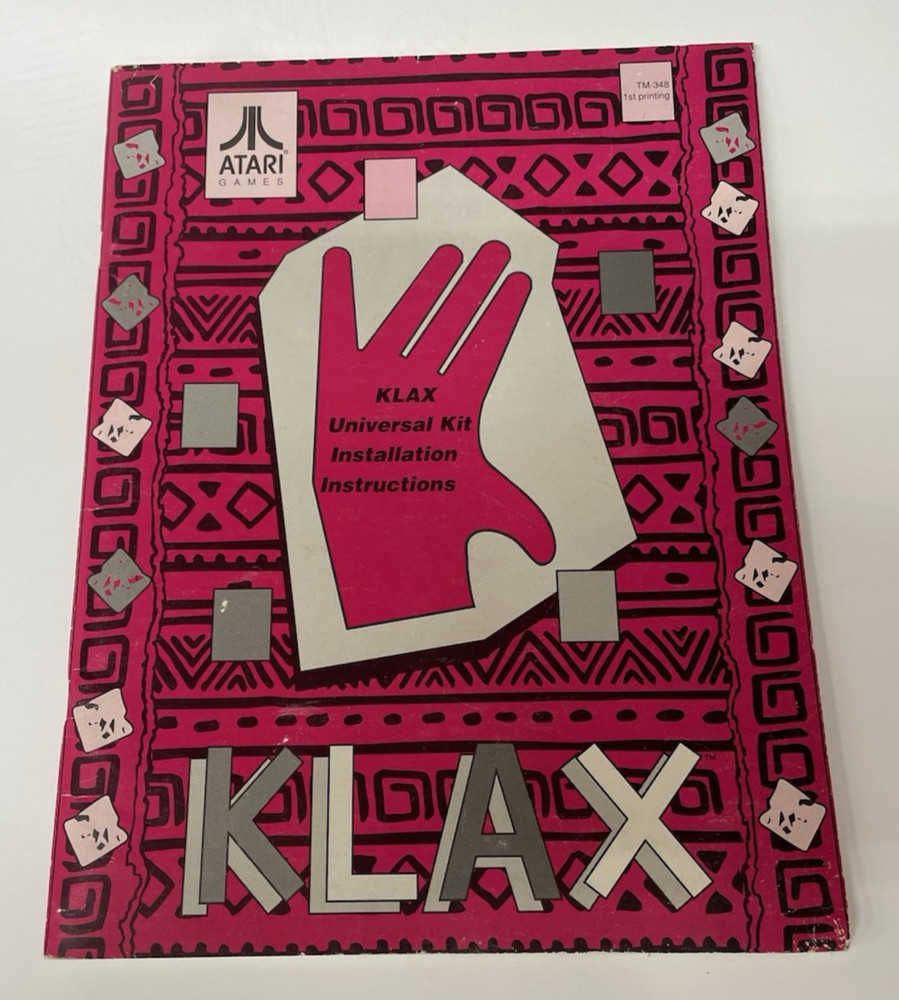 1990 Atari Klax Universal Kit Installation Instructions