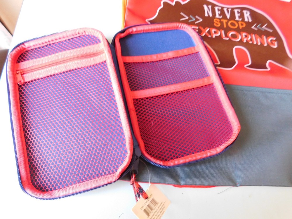 3 PIECE SET FOR CAMPING OR HIKING INCLUDES BAG WITH DRAWSTRING CINCH