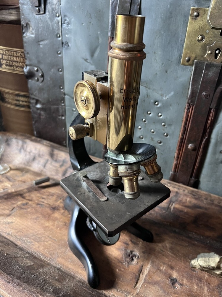 Antique Ernst Leitz Wetzlar Compound Microscope 213138