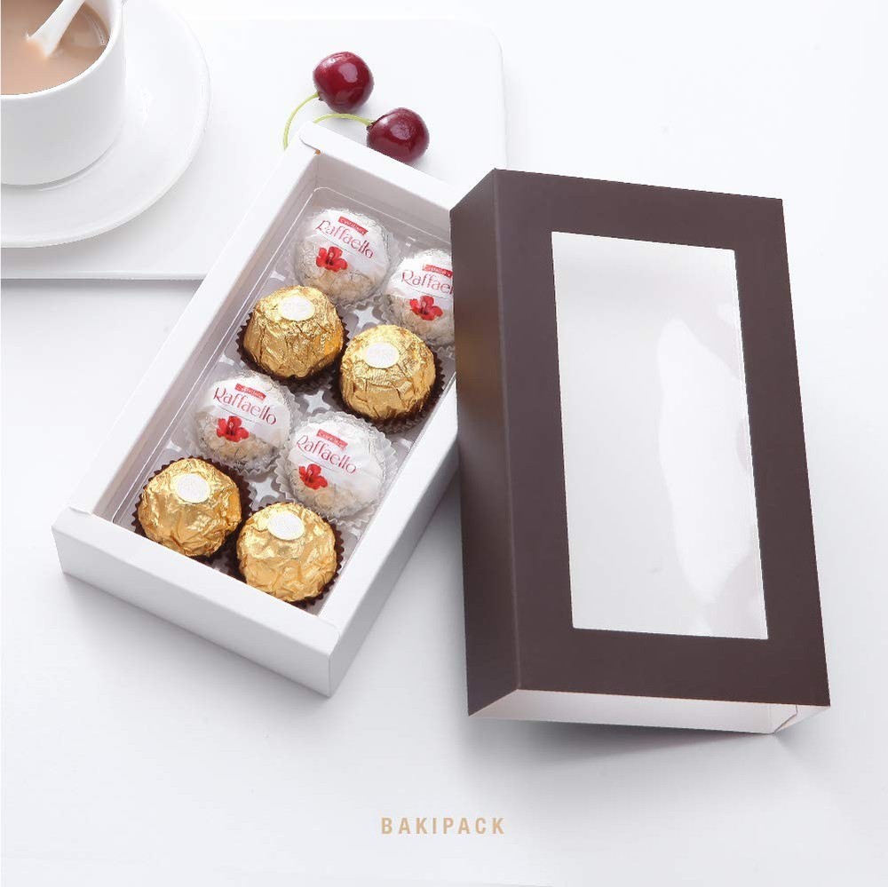 20 Truffle Box Chocolate Box Packaging Candy Boxes With 8piece Plastics Tray tr