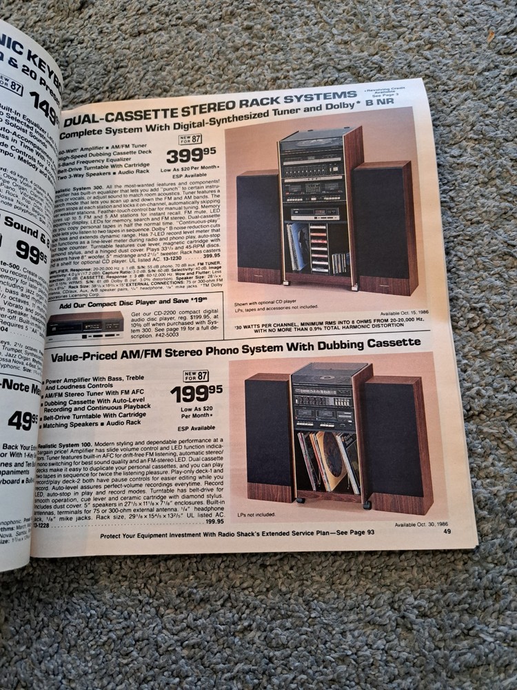 Vintage 1987 Radio Shack Catalog Tandy Computers Electronics