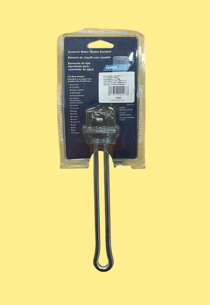 Camco 02203 2000W 120V Screw-In Water Heater Element #4782 AMZ38