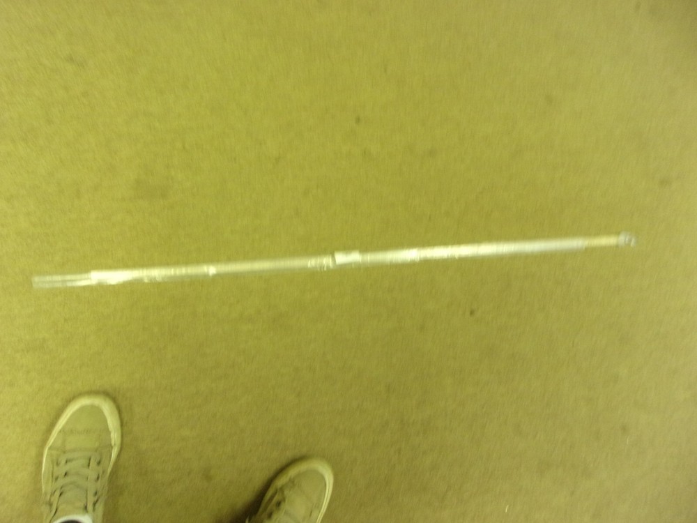 36" Clear Acrylic Baton With Plastic Adapter BA72A