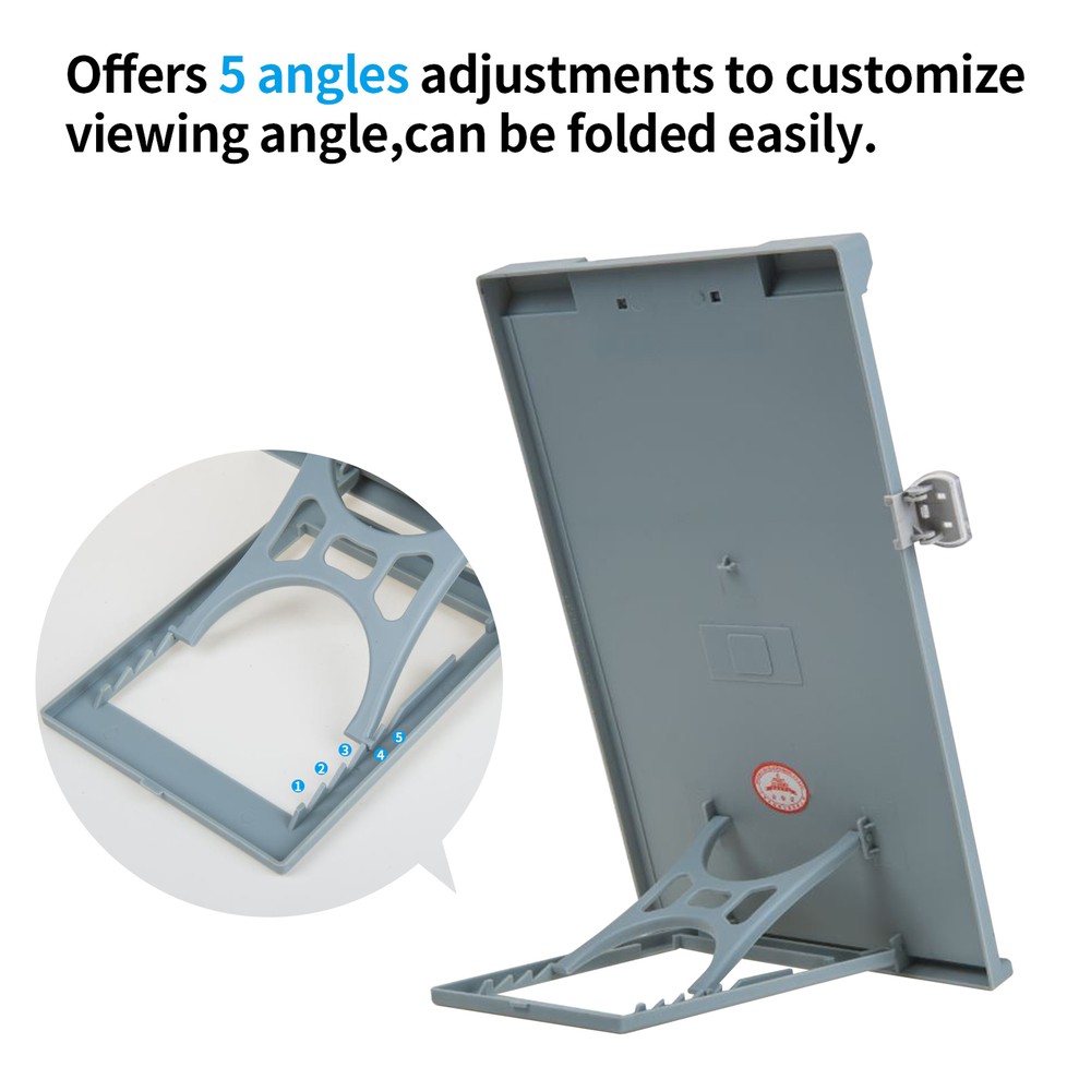 JIELISI A4 Reading Holder Desktop Document Holder With Adjustable Clip Q6Y5