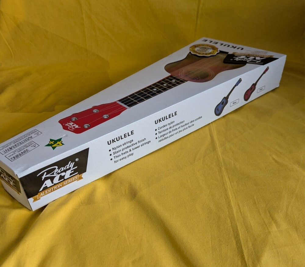 Ready Ace Ukulele Guitar String Instrument in Box never used