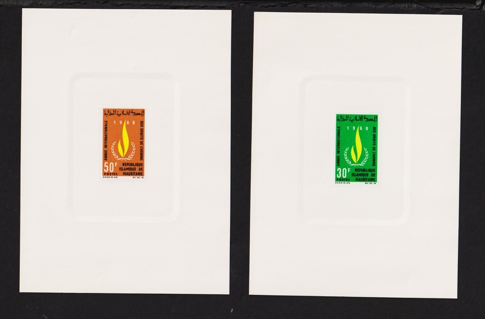 Mauritania - #244-45 Deluxe Proofs - see scan