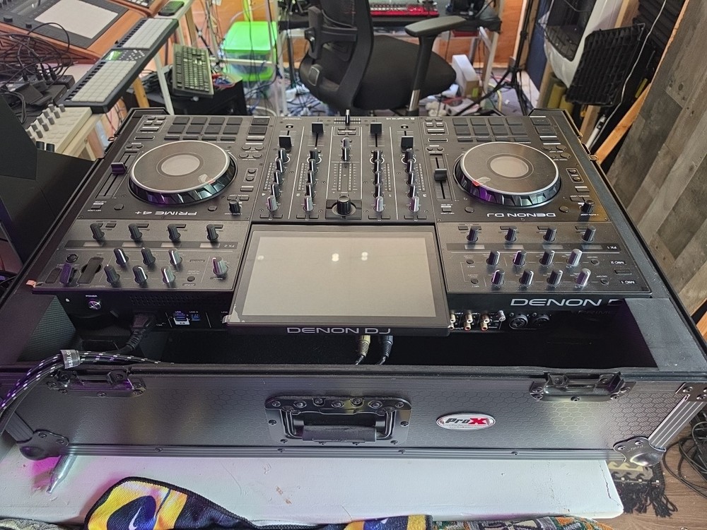 Denon DJ PRIME4+ With PROX case