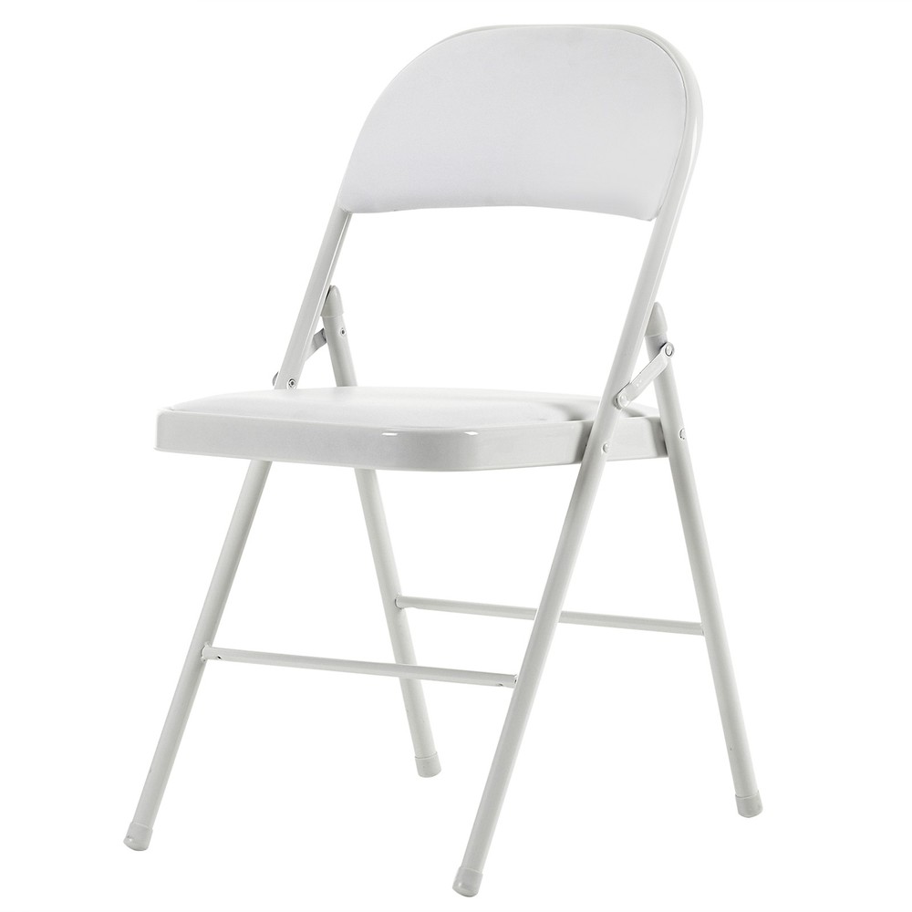 【Old Code：33292149】4pcs Elegant Foldable Iron & PVC Chairs for Convention