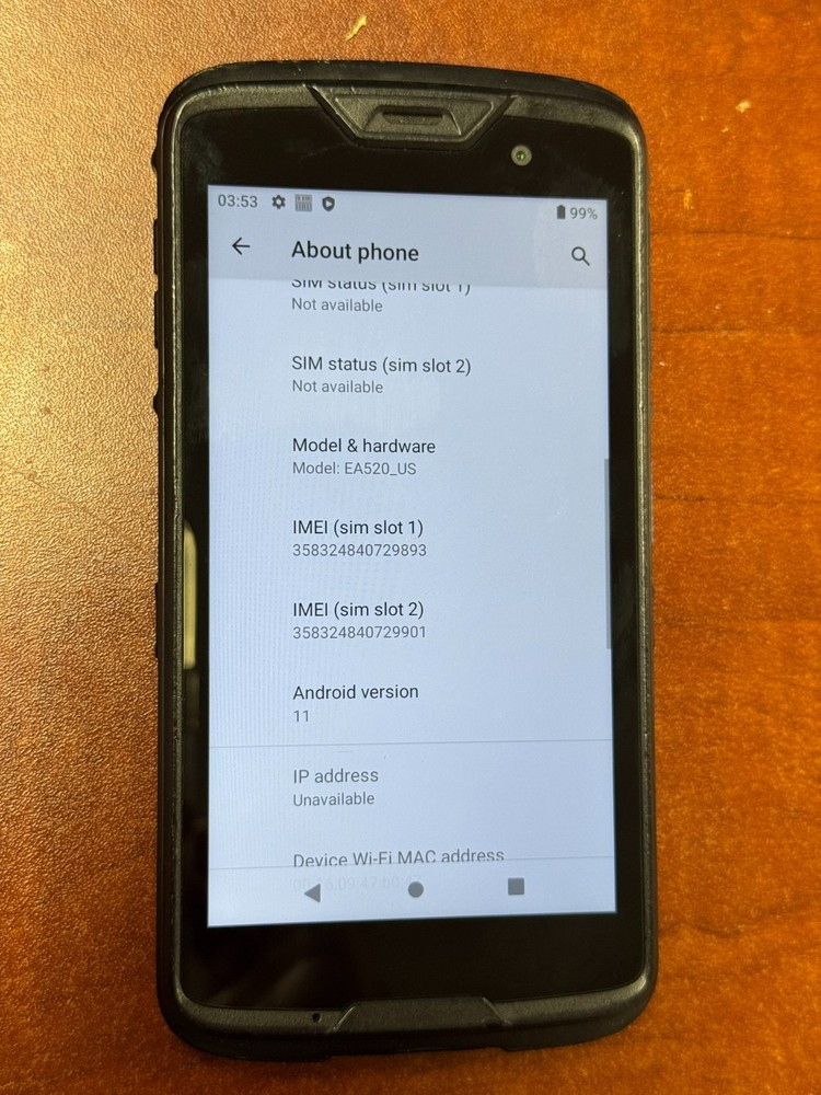 unitech ea520 mobile computer 4G lte Laser Scanner
