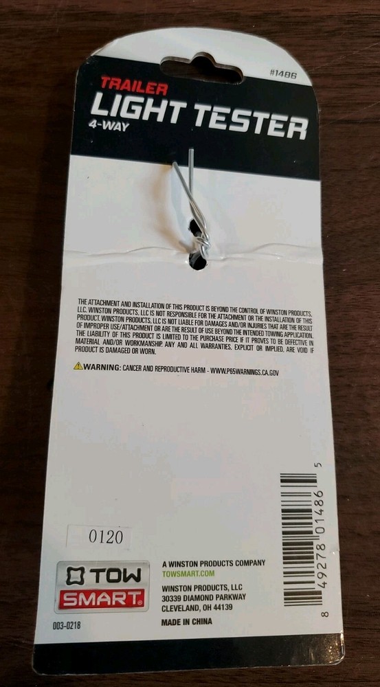 TOWSMART Trailer Light Tester 4 -WAY