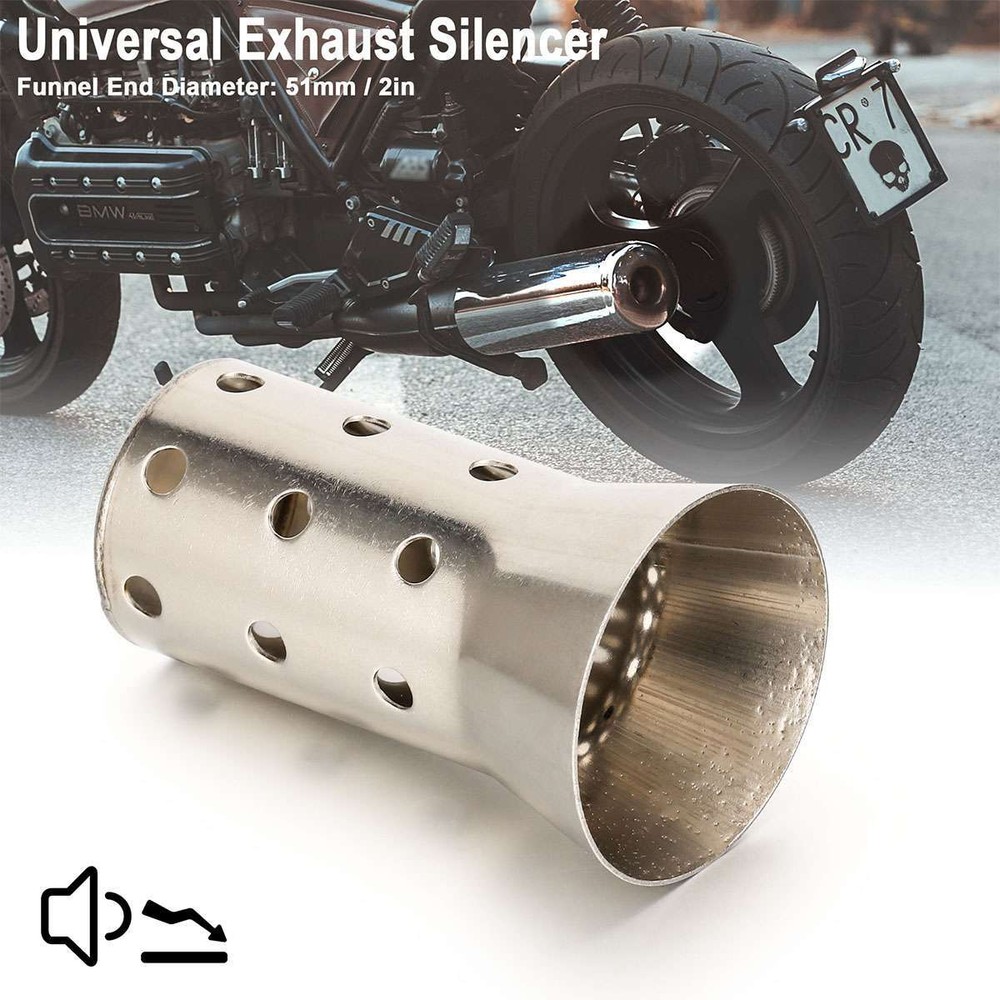 2Pcs Universal Motorcycle Exhaust Pipe Muffler Insert Baffle DB Killer Silencer