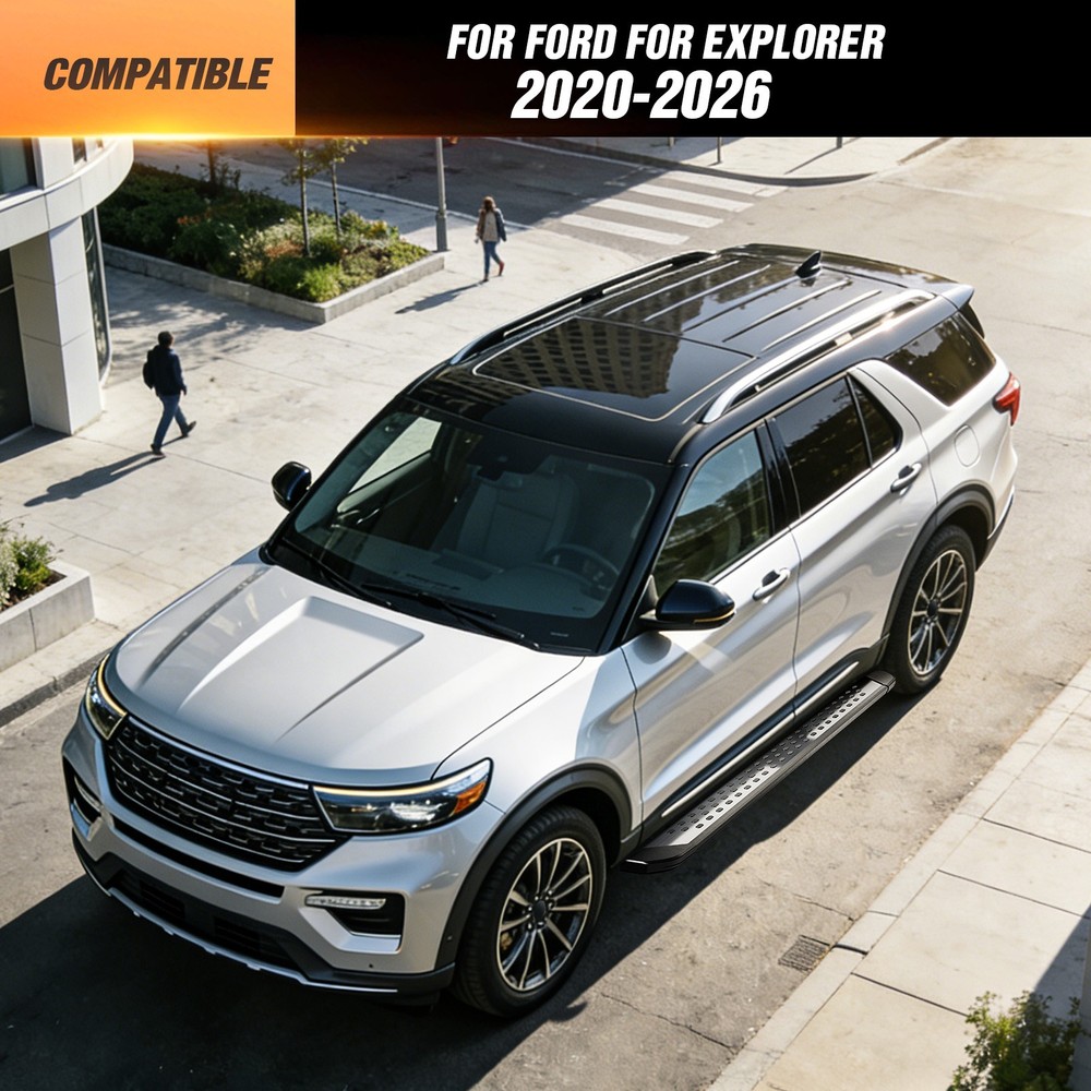 Side Steps Running Boards Nerf Bars Pedals Compatible For 20-2026 Ford Explorer