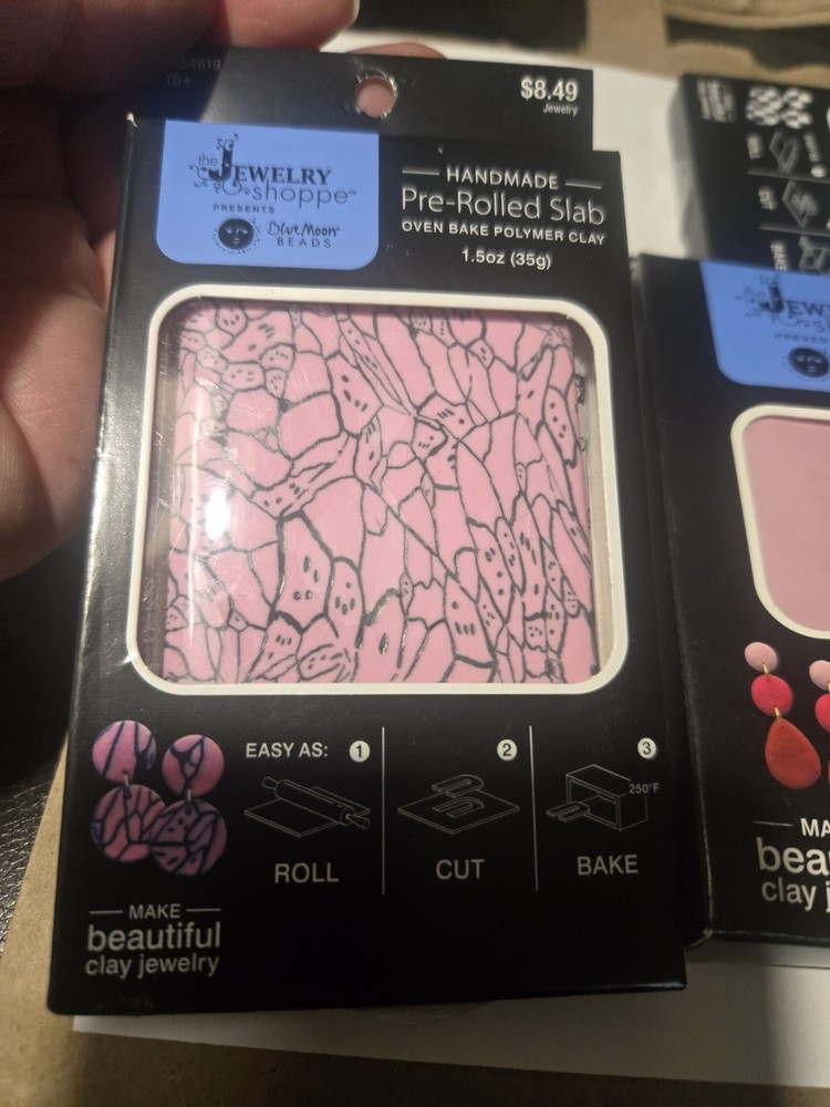 Pre Rolled Polymer Clay Slabs - 4 Packages - New!