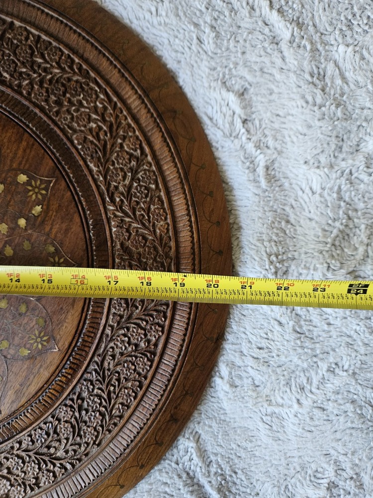 VTG Anglo Indian Octagonal Side Table 21" Tall