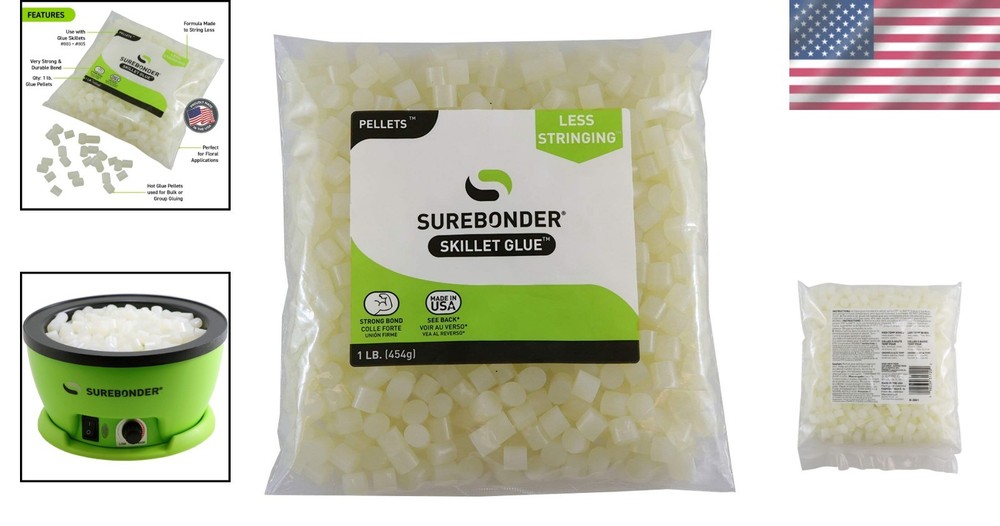 Cream-Colored Diamond Cube Glue Pellets: Low-Stringing Formula for Art & Craft