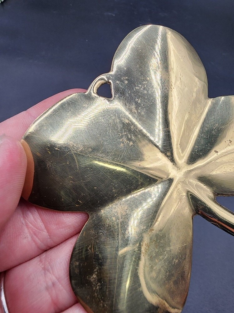 GATCO Solid Brass Shamrock Paperweight
