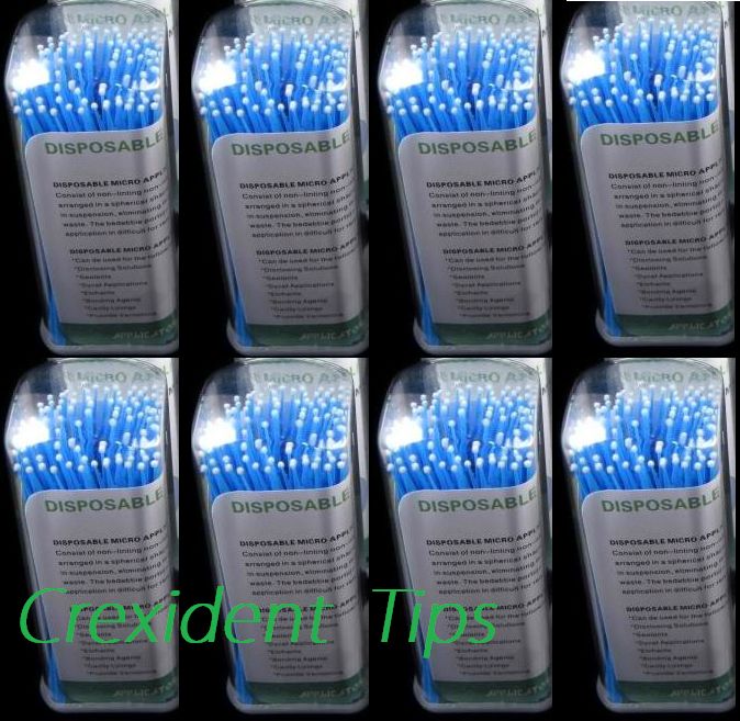 800 Micro Applicator Microapplicators Microbrush Dental - Regular / Blue