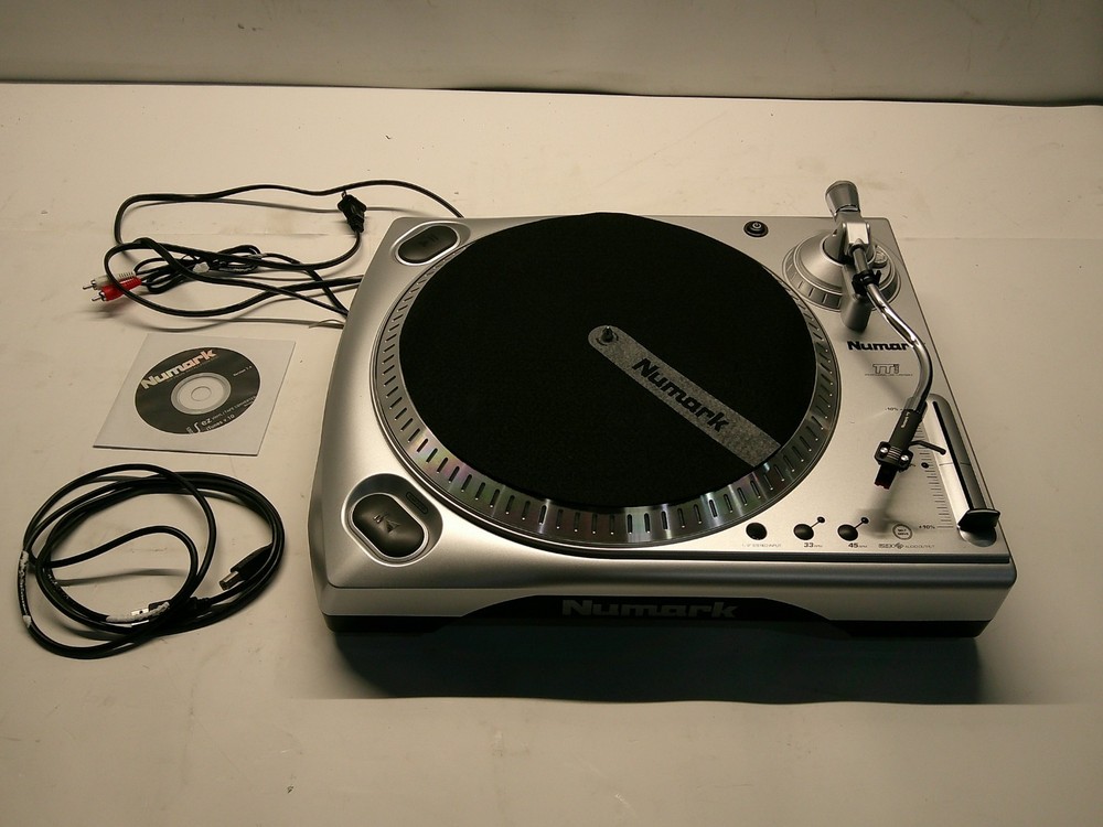 Numark TTUSB professional series belt-drive DJ turntable with USB audio interfac