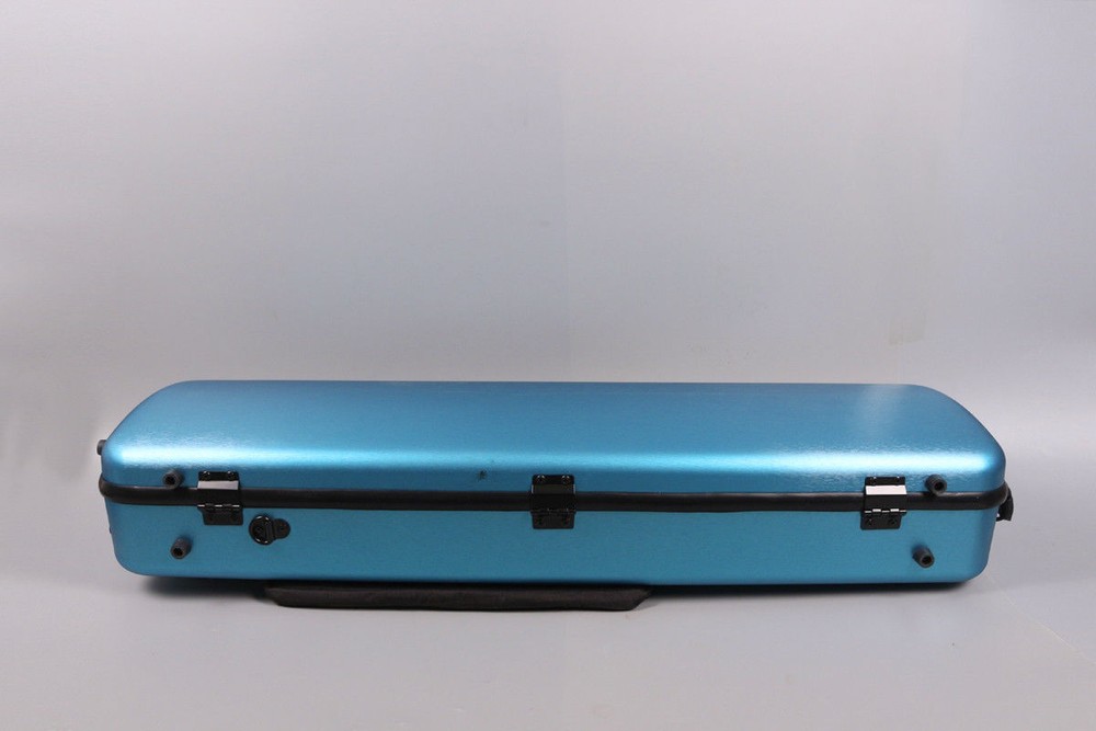 Violin case 4/4 Carbon Fiber Violin Box Strong Light Hard Case code lock blue
