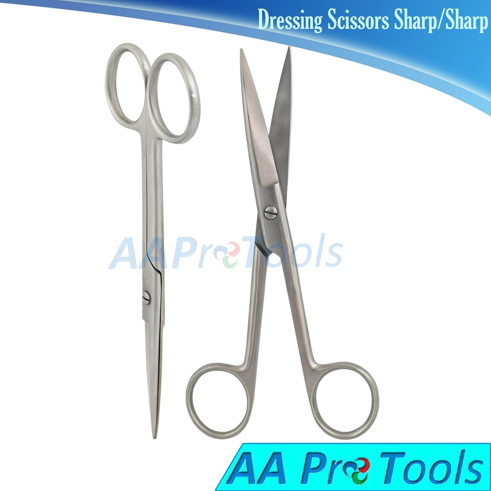 Surgical Medical Operating Scissors Straight 5.5" SHARP/SHARP German Grade