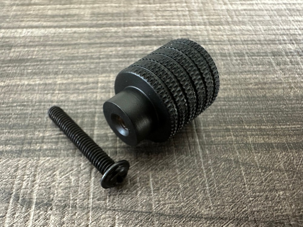 Knurled Cabinet Knob Small Round Solid Brass