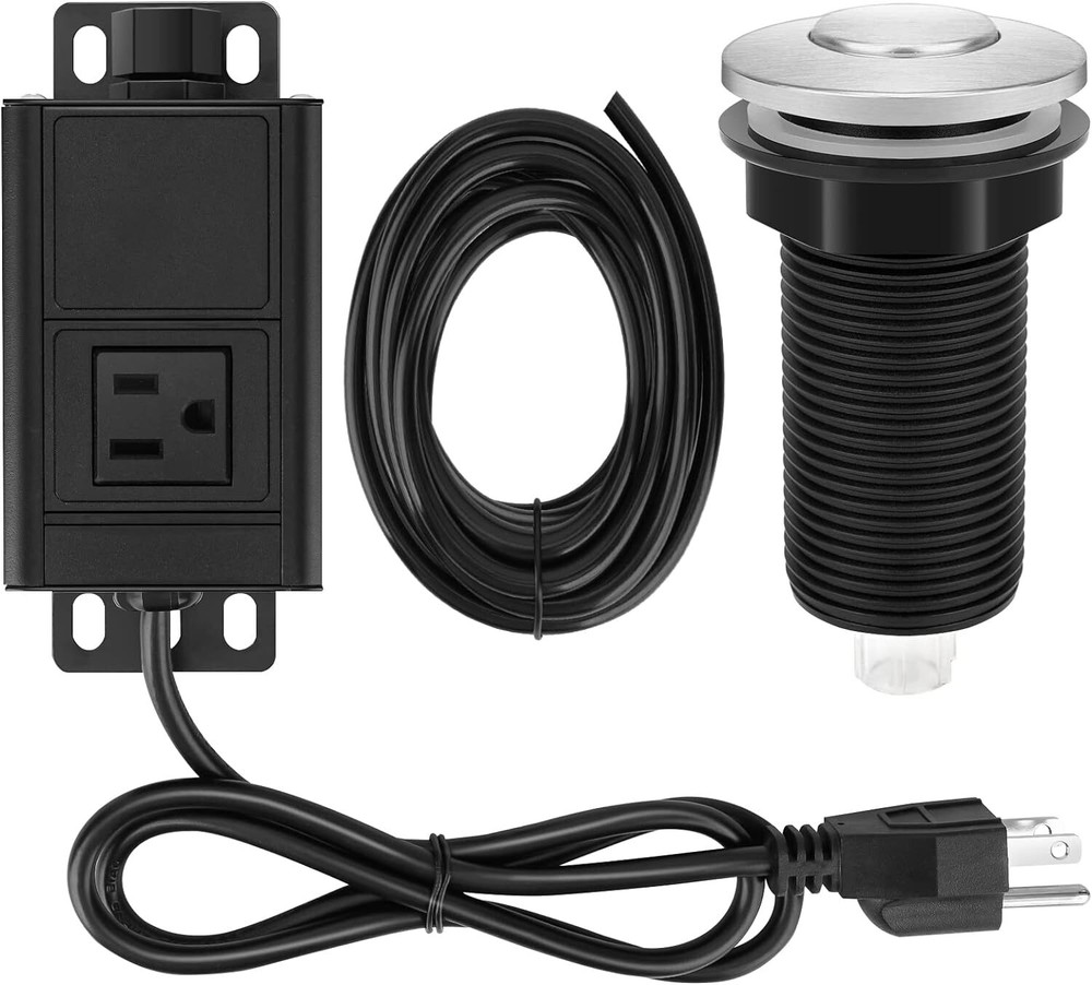 Garbage Disposal Air Switch Kit Sink Top Air Switch Single Outlet Single Control