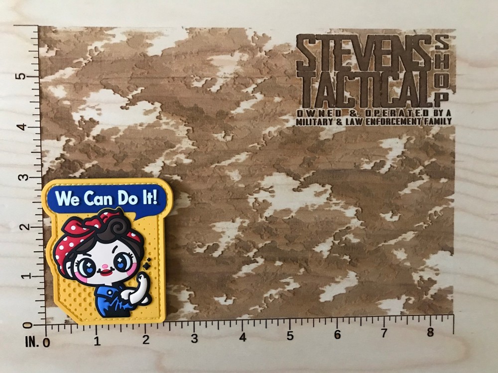 Cute We Can Do It PVC Morale Patch
