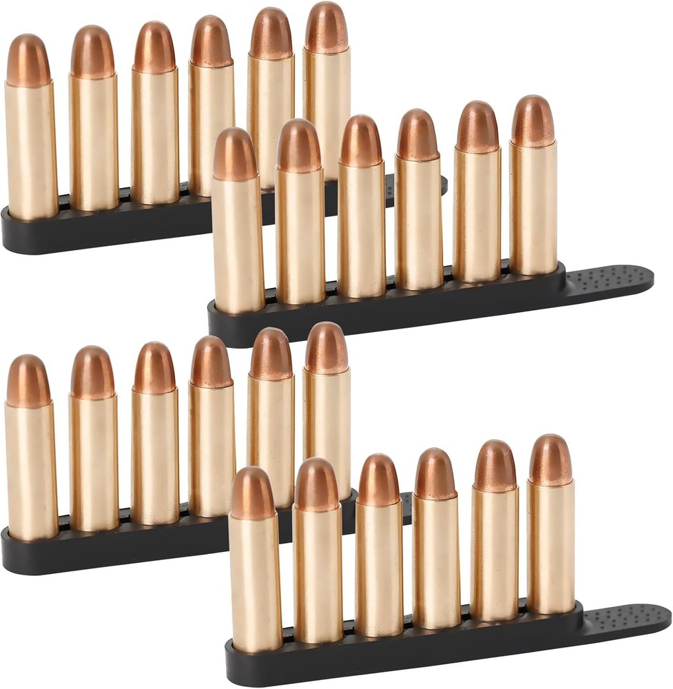 Urethane Speed Loader for Quick Reloading - 4-Pack of 6 Rounds Each