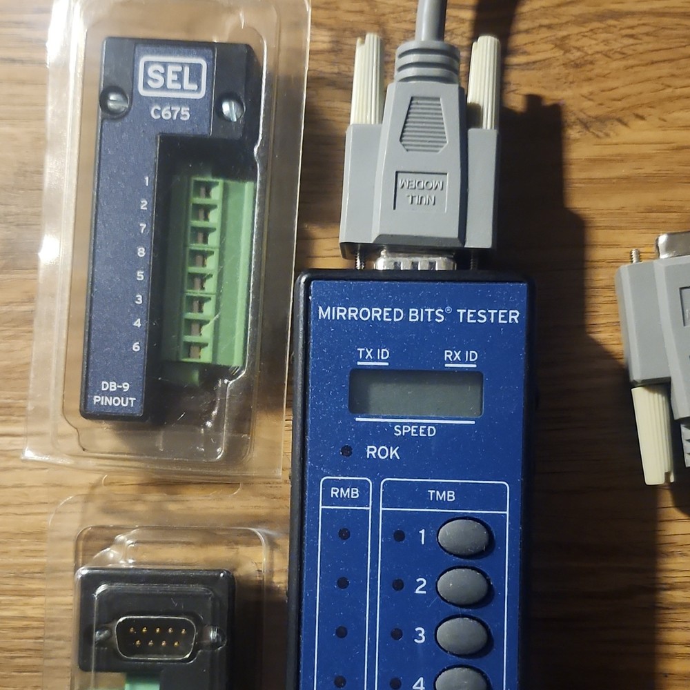 SEL SEL-4388 Mirrored Bits Computer Cable Tester DB-9 Pinout