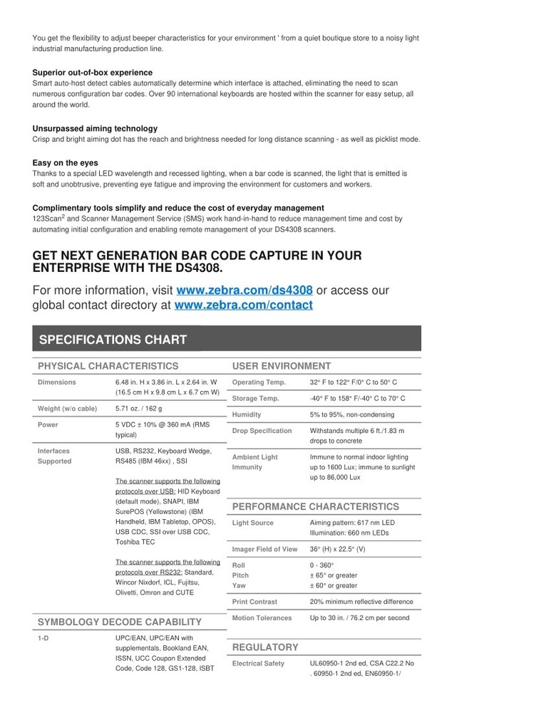 2PCS Symbol DS4308-SR00007ZZAP 2D Handheld Barcode Scanner Reader W/ USB Cable
