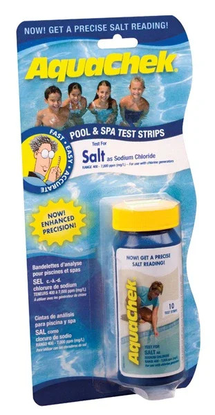 AquaChek Salt Test Strips - 10 Per Bottle
