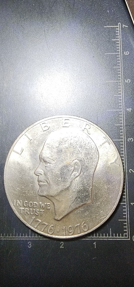 1776-1976 Eisenhower Bicentennial Ike Dollar DDR ERROR!