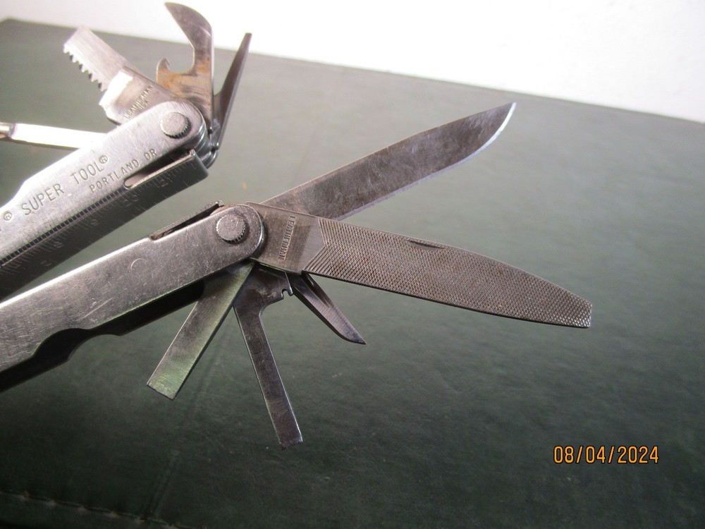 Vintage Leatherman USA Super Tool Multi Tool Broken Blades