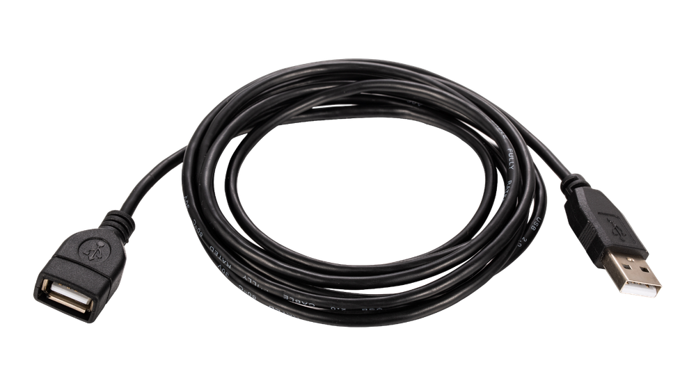 USB Extension Cable 2.0 AM-AF Data Wire Charger EXT Black 3FT - 15FT Multi Lot