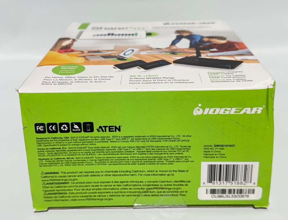 IOGEAR SharePro Expandable Wireless Presentation System GWHD101KIT